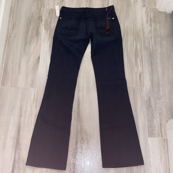 7 For All Mankind Bootcut, Midnight Blue & Made in the USA, 27x33, NWT $186 MSRP - Picture 8 of 12
